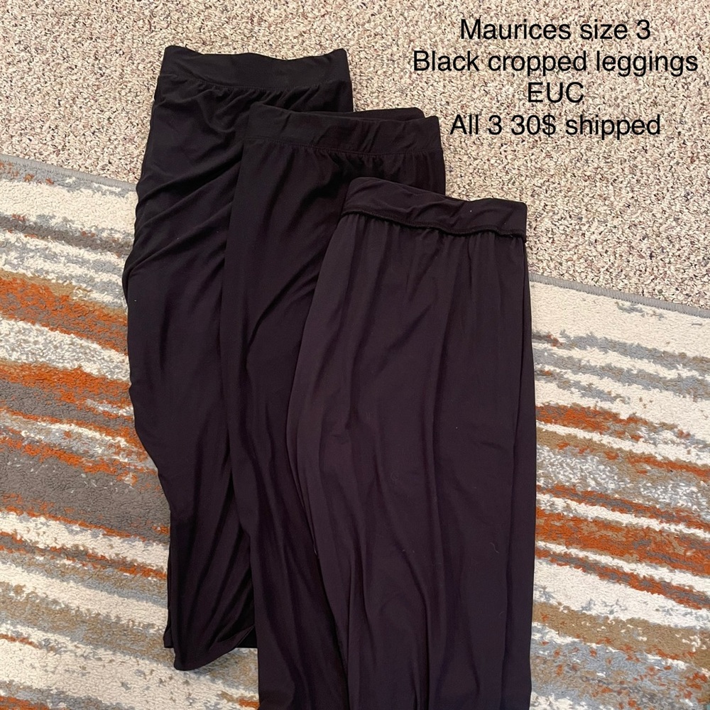 Black Crop leggings
